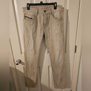 Mens Diesel Stretch Slim Skinny Brown Jeans 32